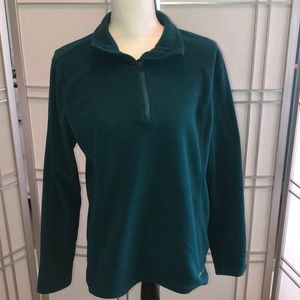 Eddie Bauer Polartec Green Quarter Zip Pullover